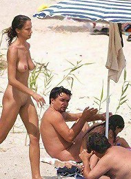 Amazing young nudists touch each others bodies