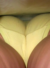 Nice vids with pretty and well-bodied chicks shot from below by spy cam